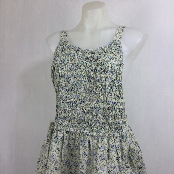 Free People Petunia Puckered Sleeveless A-Line Mini Dress Tea Combo Sz Small NWT - Picture 2 of 11